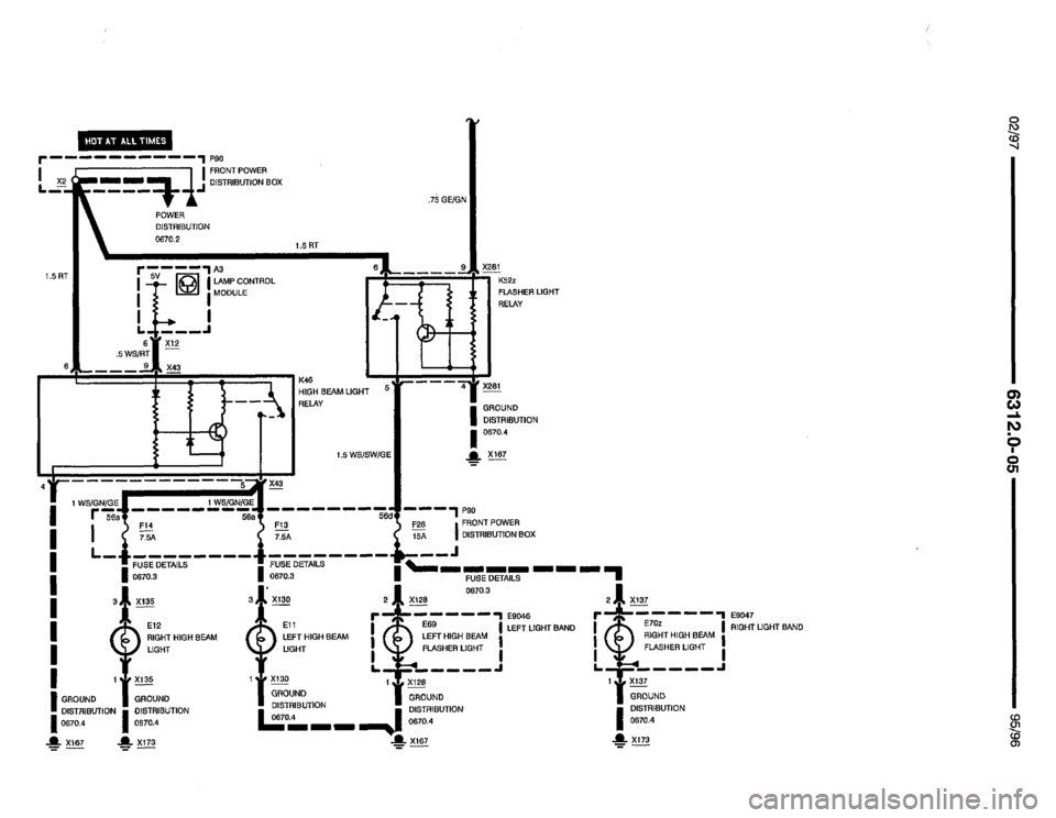 BMW 850ci 1995 E31 Electrical Troubleshooting Manual 