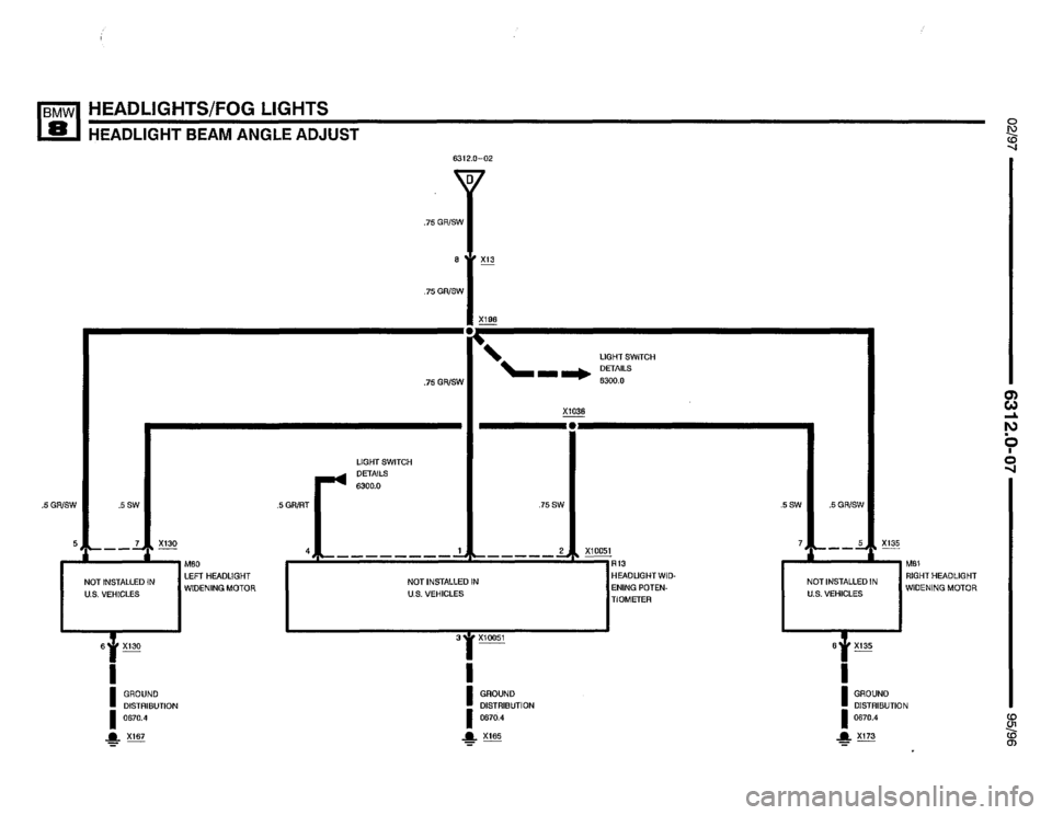 BMW 850ci 1995 E31 Electrical Troubleshooting Manual 