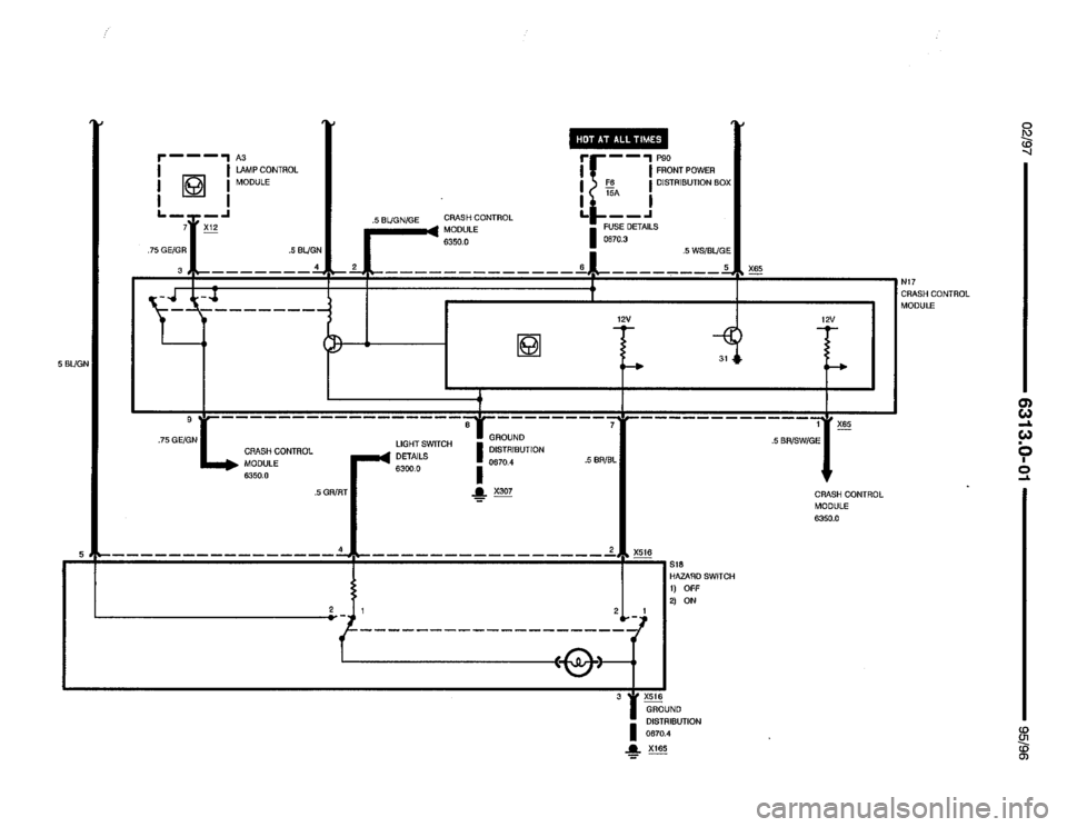 BMW 850ci 1995 E31 Electrical Troubleshooting Manual 