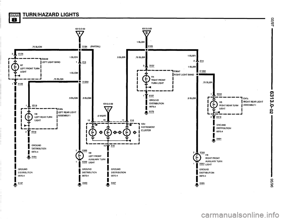 BMW 850ci 1995 E31 Electrical Troubleshooting Manual 
