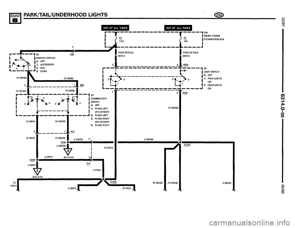 BMW 850ci 1995 E31 Electrical Troubleshooting Manual 