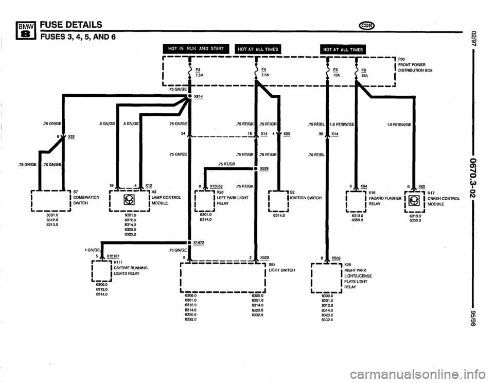 BMW 850csi 1995 E31 Electrical Troubleshooting Manual 