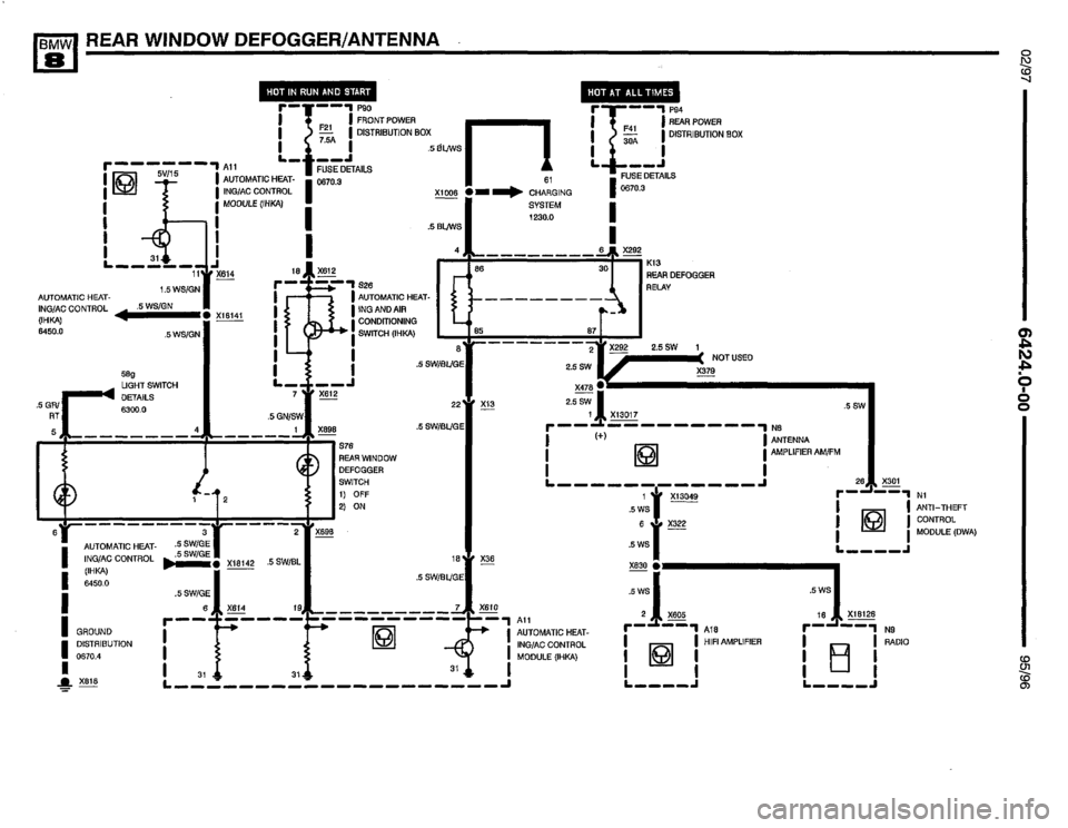 BMW 850ci 1995 E31 Electrical Troubleshooting Manual BMW 850ci 1995 E31 Electrical Troubleshooting Manual