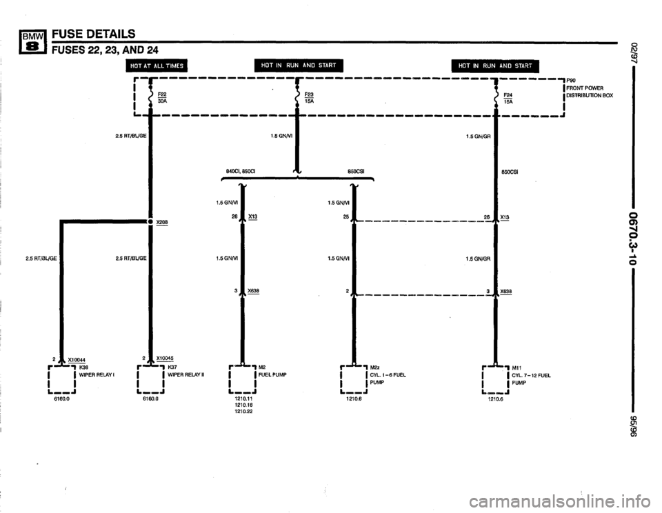 BMW 850ci 1995 E31 Electrical Troubleshooting Manual 