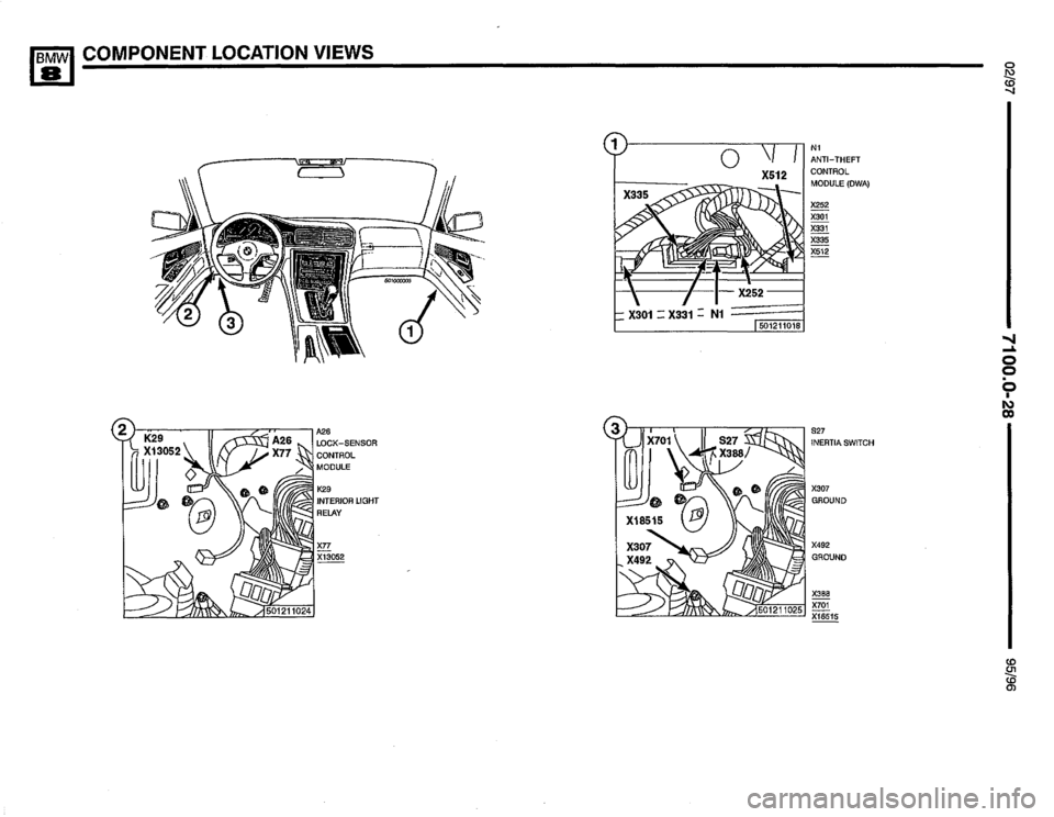 BMW 850ci 1995 E31 Electrical Troubleshooting Manual 