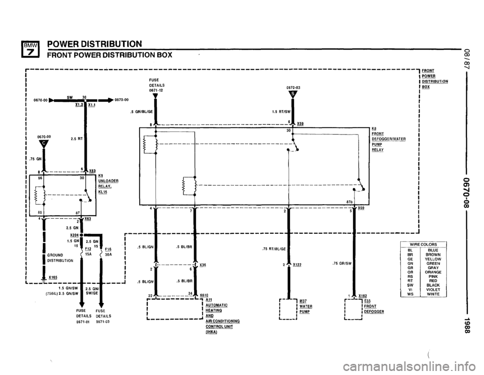 BMW 735i 1987 E32 Electrical Troubleshooting Manual 