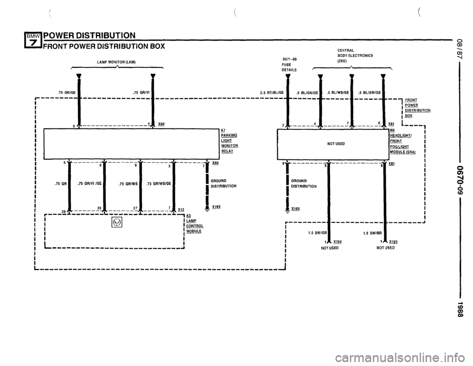 BMW 735i 1987 E32 Electrical Troubleshooting Manual 