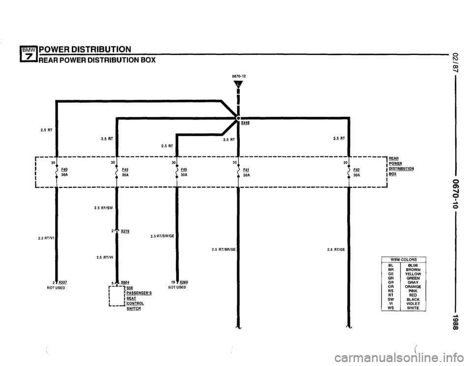 BMW 735i 1987 E32 Electrical Troubleshooting Manual 