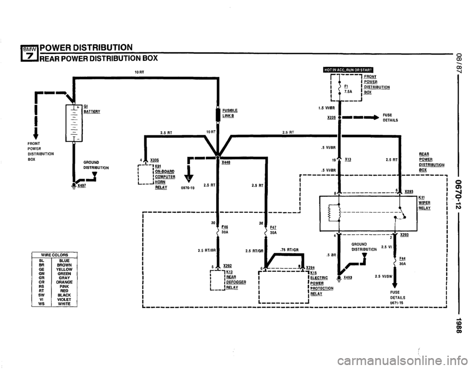 BMW 735i 1987 E32 Electrical Troubleshooting Manual 