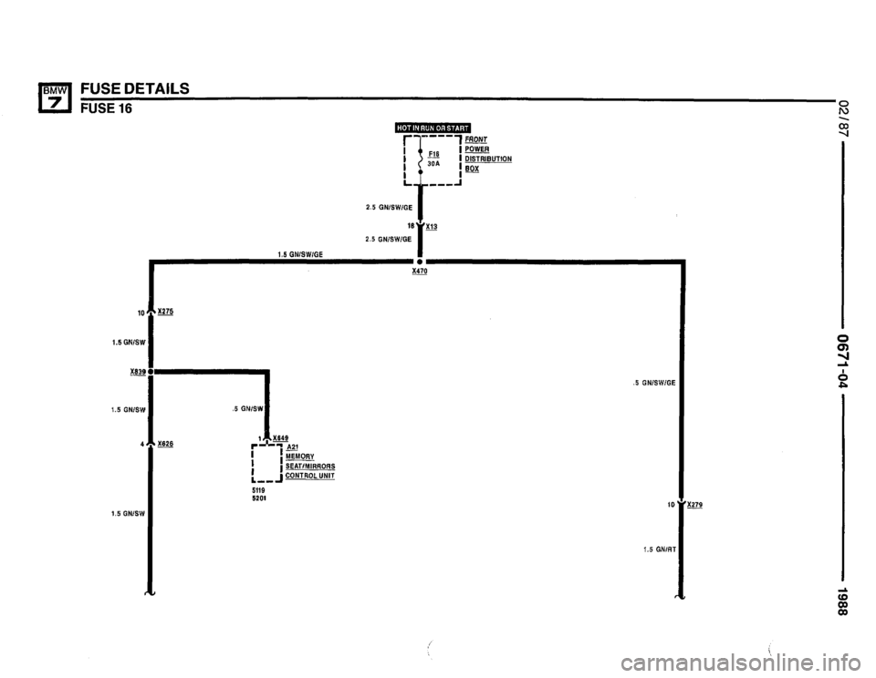 BMW 735i 1987 E32 Electrical Troubleshooting Manual 