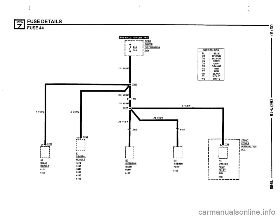 BMW 735i 1987 E32 Electrical Troubleshooting Manual 