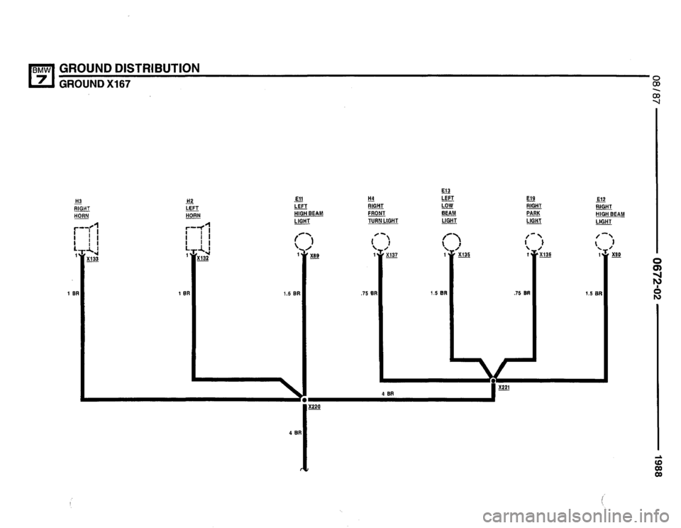 BMW 735i 1987 E32 Electrical Troubleshooting Manual 