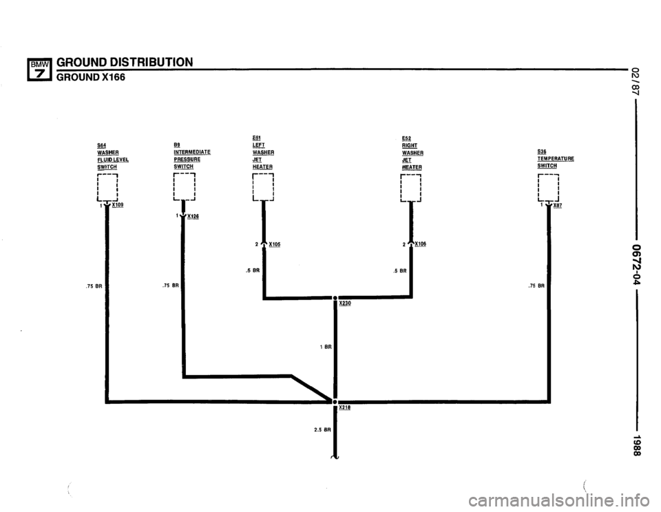 BMW 735i 1987 E32 Electrical Troubleshooting Manual 