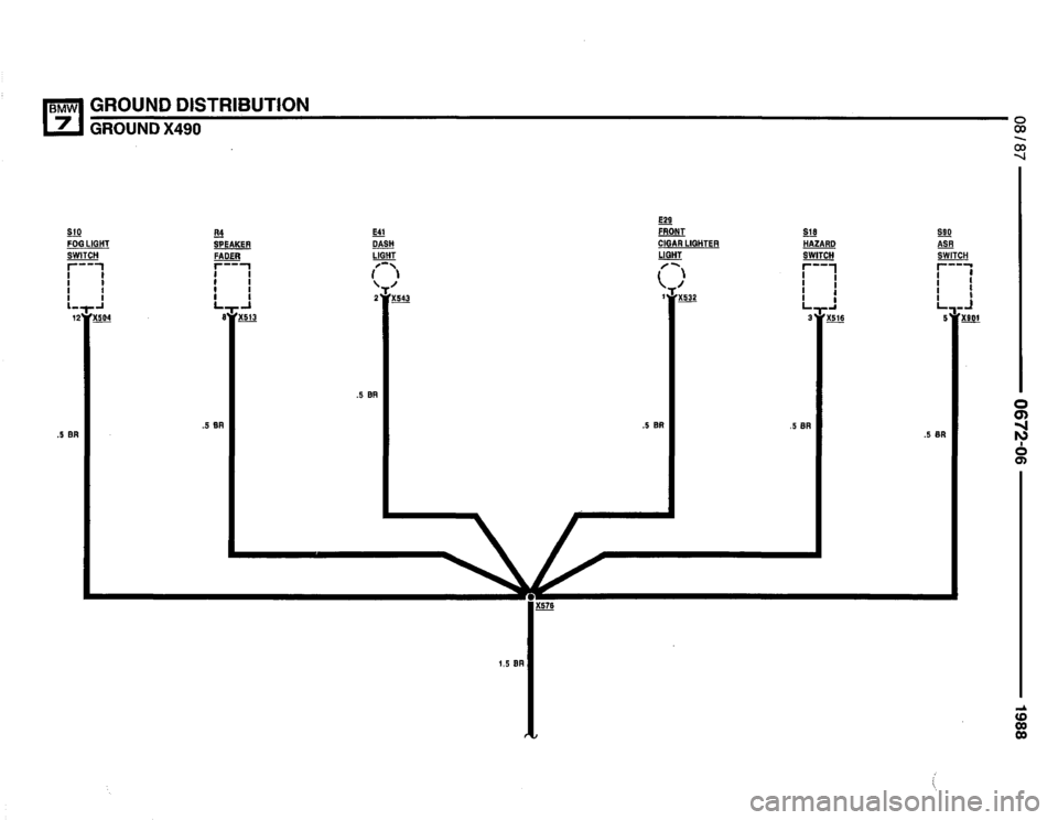 BMW 735i 1987 E32 Electrical Troubleshooting Manual 