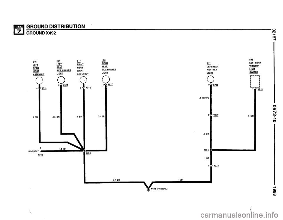 BMW 735i 1987 E32 Electrical Troubleshooting Manual 