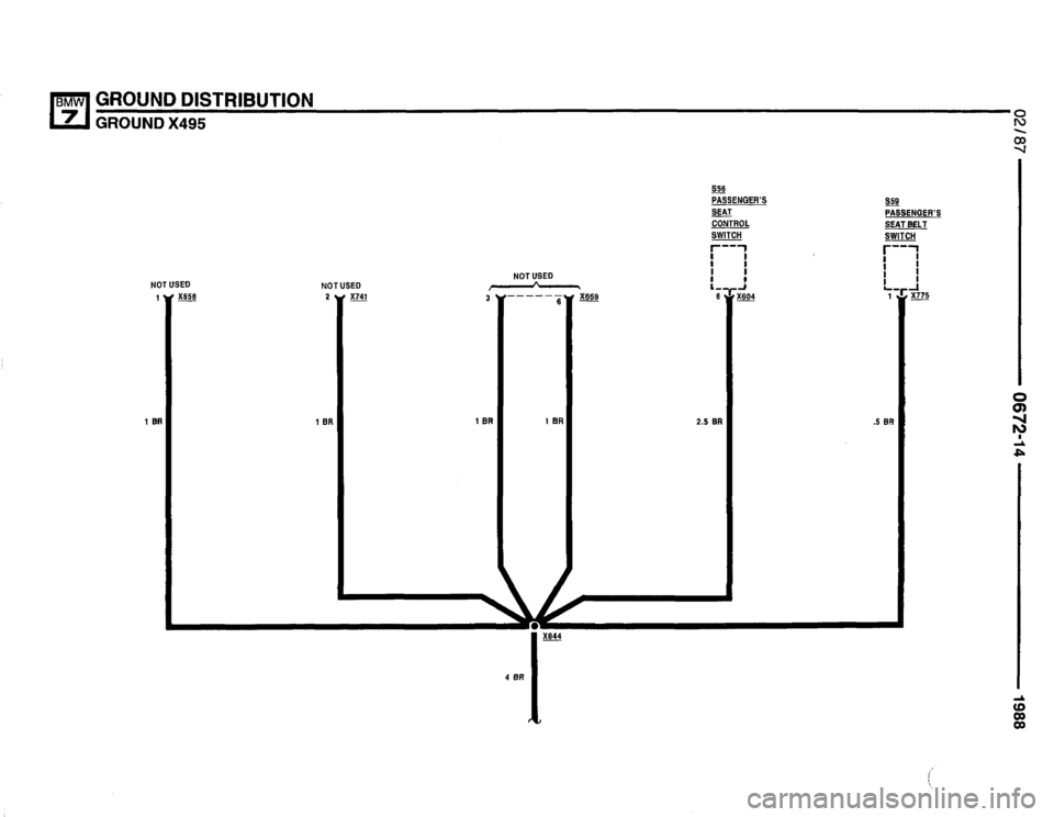 BMW 735i 1987 E32 Electrical Troubleshooting Manual 