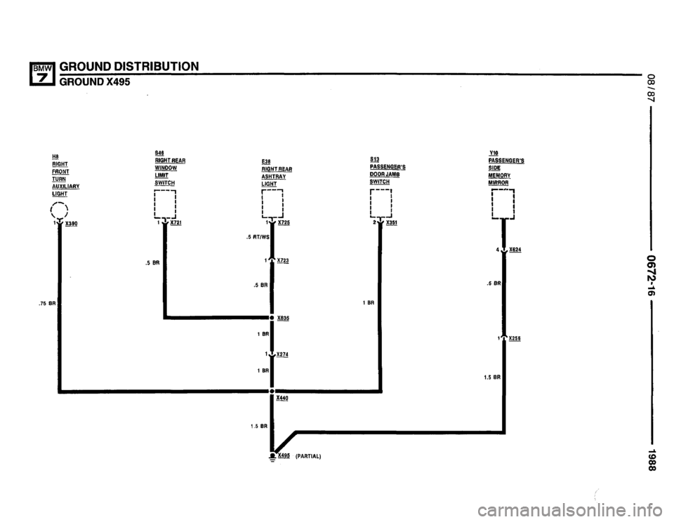 BMW 735i 1987 E32 Electrical Troubleshooting Manual 