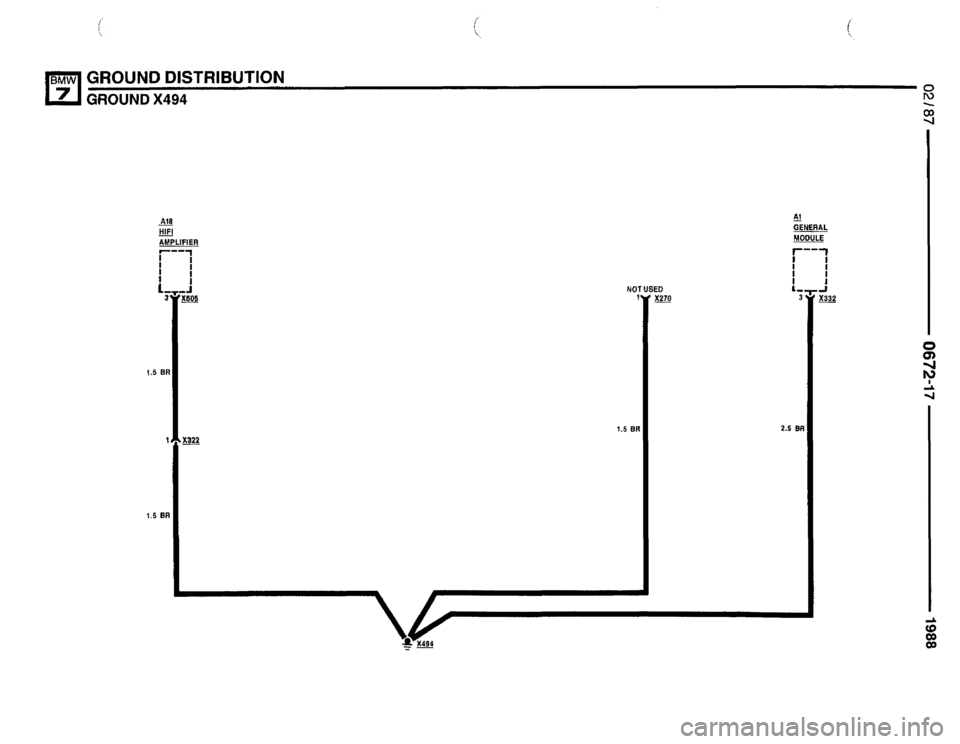 BMW 735i 1987 E32 Electrical Troubleshooting Manual 