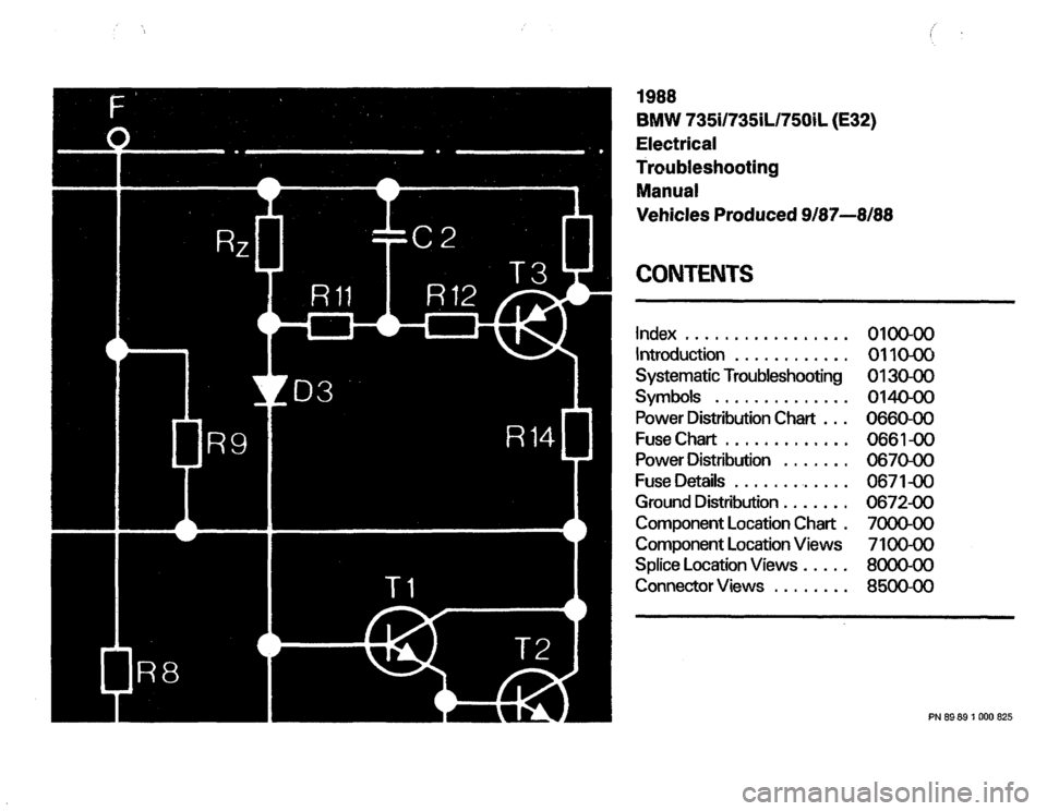 BMW 735il 1988 E32 Electrical Troubleshooting Manual 