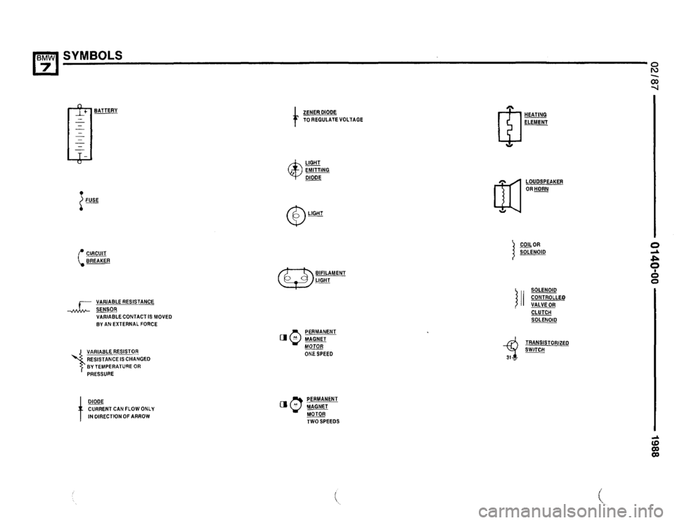 BMW 750il 1988 E32 Electrical Troubleshooting Manual 