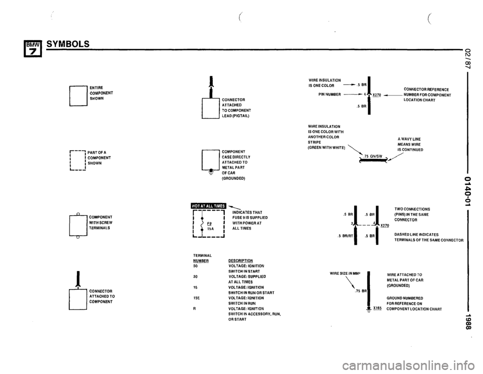 BMW 750il 1988 E32 Electrical Troubleshooting Manual 