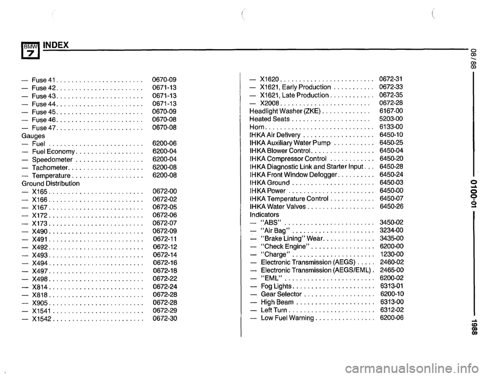 BMW 750il 1988 E32 Electrical Troubleshooting Manual 