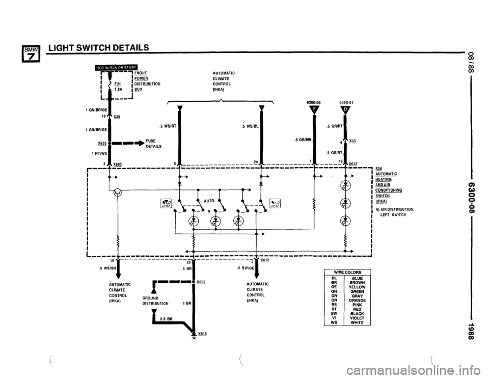 BMW 750il 1988 E32 Electrical Troubleshooting Manual 