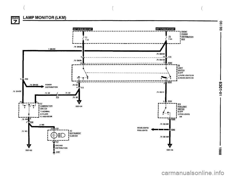 BMW 750il 1988 E32 Electrical Troubleshooting Manual 