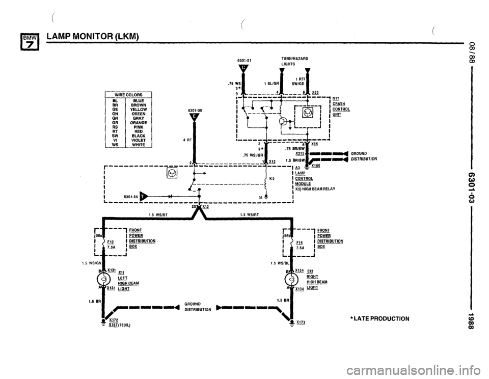 BMW 750il 1988 E32 Electrical Troubleshooting Manual 