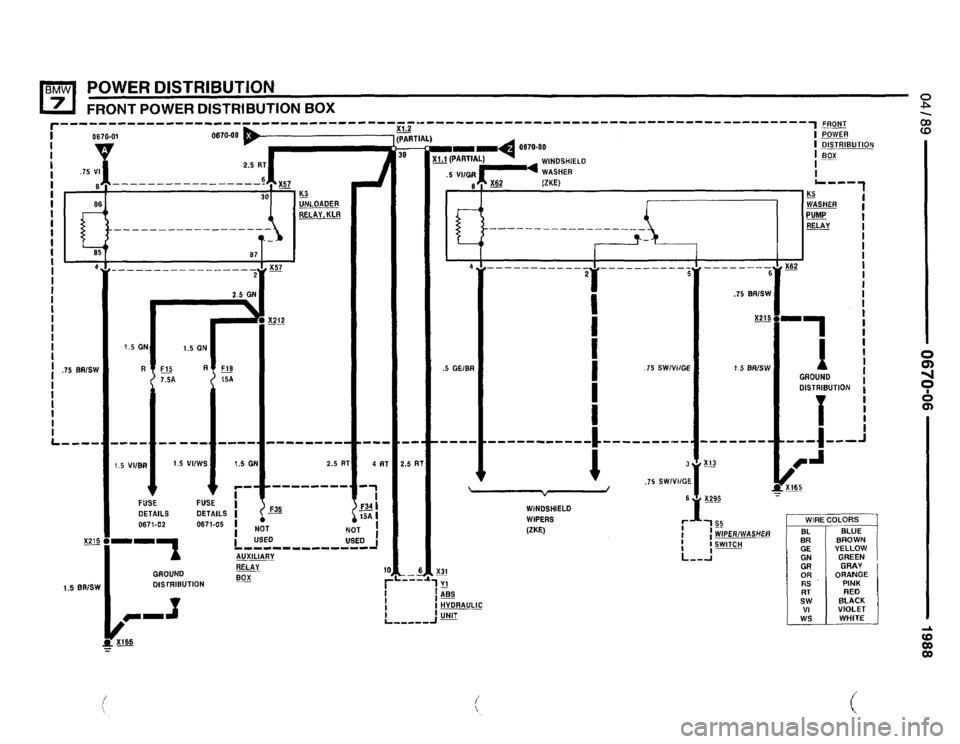 BMW 750il 1988 E32 Electrical Troubleshooting Manual 