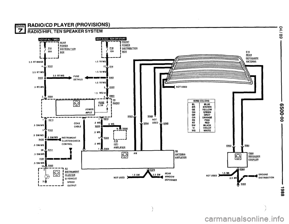 BMW 750il 1988 E32 Electrical Troubleshooting Manual 