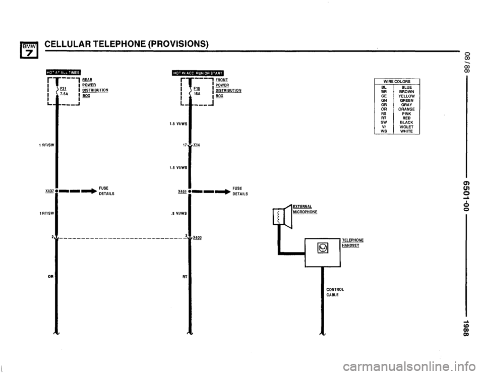 BMW 750il 1988 E32 Electrical Troubleshooting Manual 