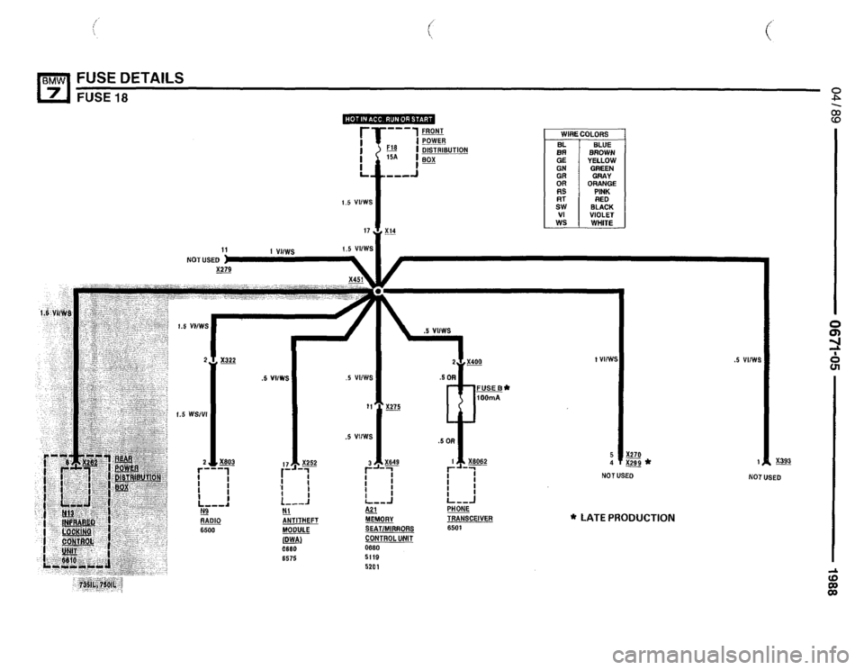 BMW 750il 1988 E32 Electrical Troubleshooting Manual 