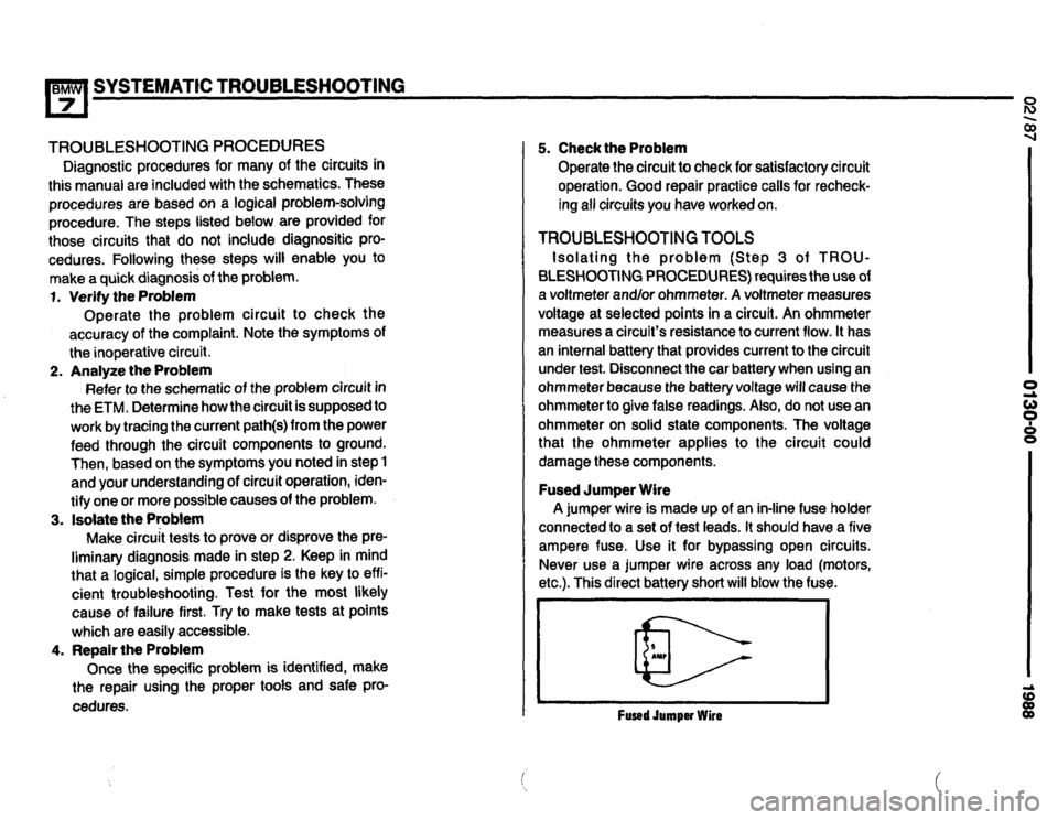 BMW 750il 1988 E32 Electrical Troubleshooting Manual BMW 750il 1988 E32 Electrical Troubleshooting Manual