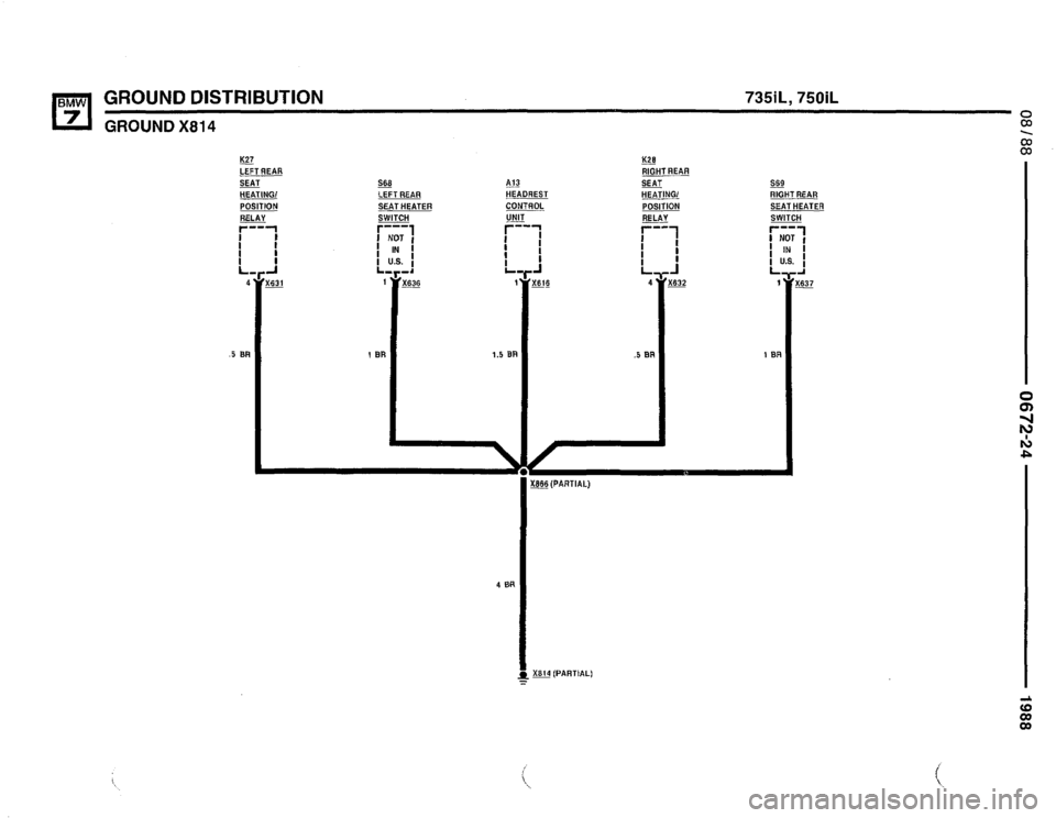 BMW 750il 1988 E32 Electrical Troubleshooting Manual 
