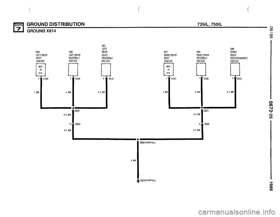 BMW 750il 1988 E32 Electrical Troubleshooting Manual 