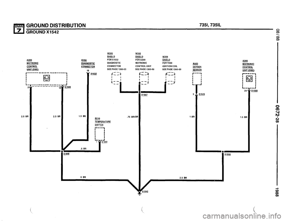 BMW 750il 1988 E32 Electrical Troubleshooting Manual 