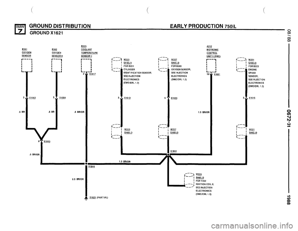 BMW 750il 1988 E32 Electrical Troubleshooting Manual 