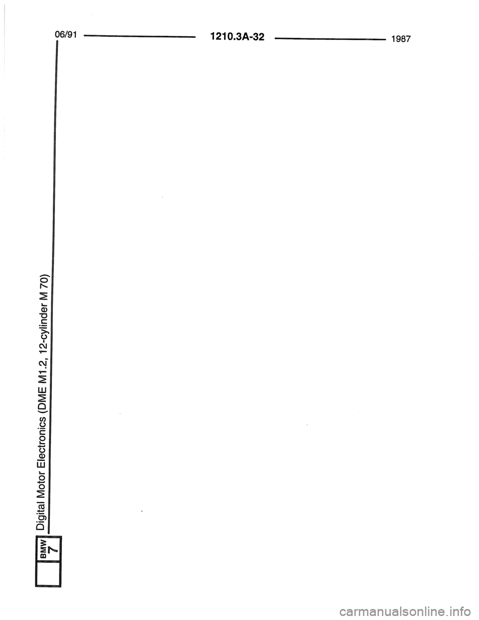 BMW 7 SERIES 1988 E32 Electrical Troubleshooting Manual 