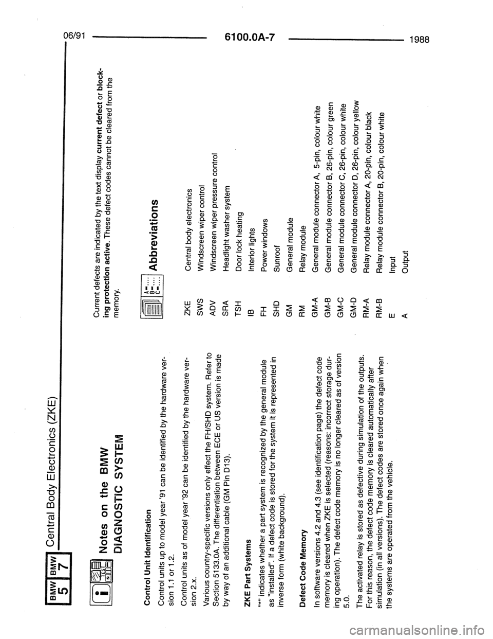 BMW 7 SERIES 1988 E32 Electrical Troubleshooting Manual BMW 7 SERIES 1988 E32 Electrical Troubleshooting Manual