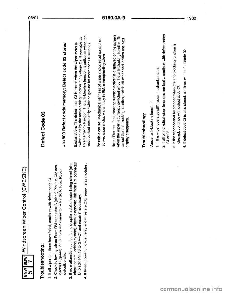 BMW 7 SERIES 1988 E32 Electrical Troubleshooting Manual BMW 7 SERIES 1988 E32 Electrical Troubleshooting Manual