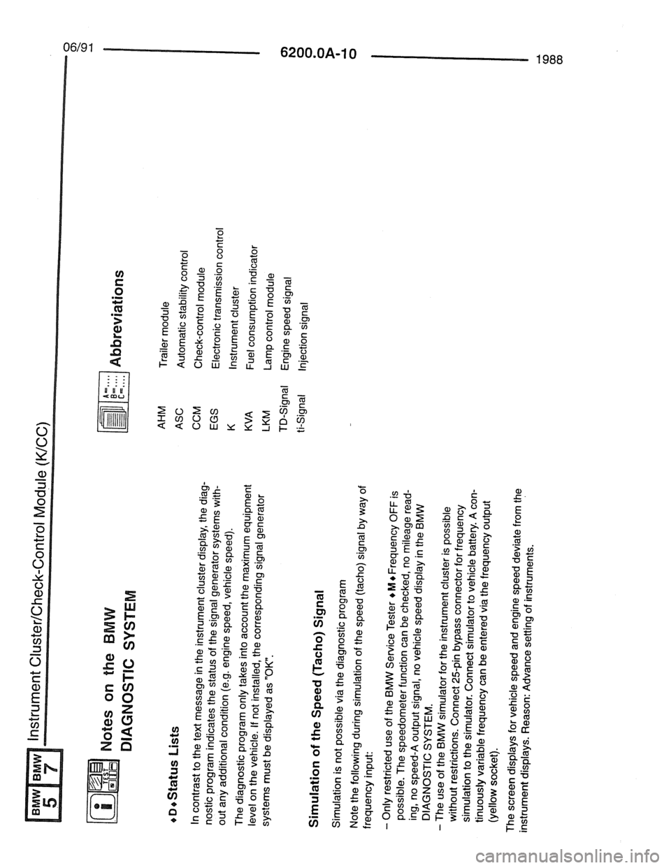 BMW 7 SERIES 1988 E32 Electrical Troubleshooting Manual BMW 7 SERIES 1988 E32 Electrical Troubleshooting Manual