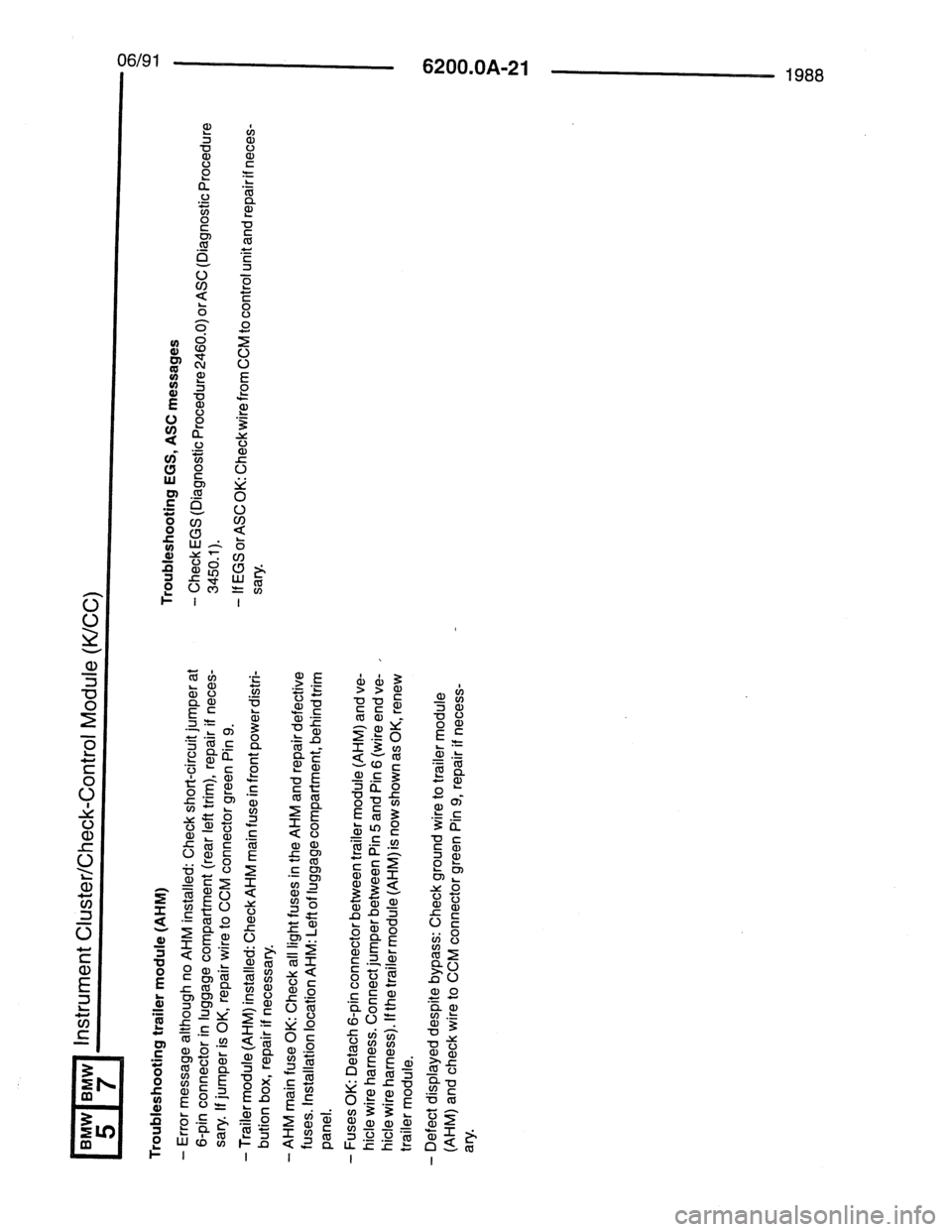 BMW 7 SERIES 1988 E32 Electrical Troubleshooting Manual BMW 7 SERIES 1988 E32 Electrical Troubleshooting Manual