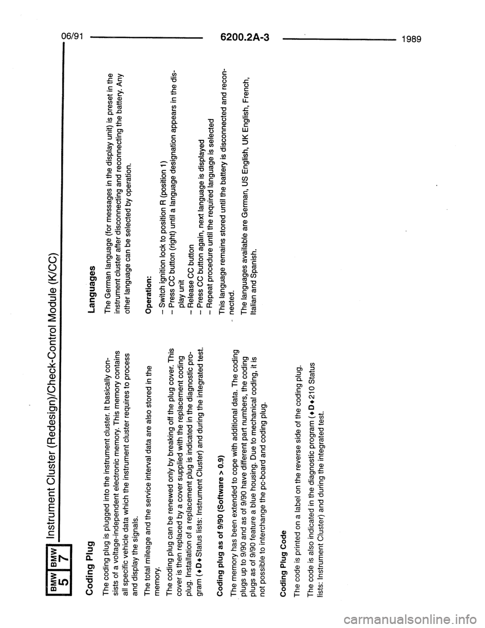 BMW 7 SERIES 1988 E32 Electrical Troubleshooting Manual BMW 7 SERIES 1988 E32 Electrical Troubleshooting Manual