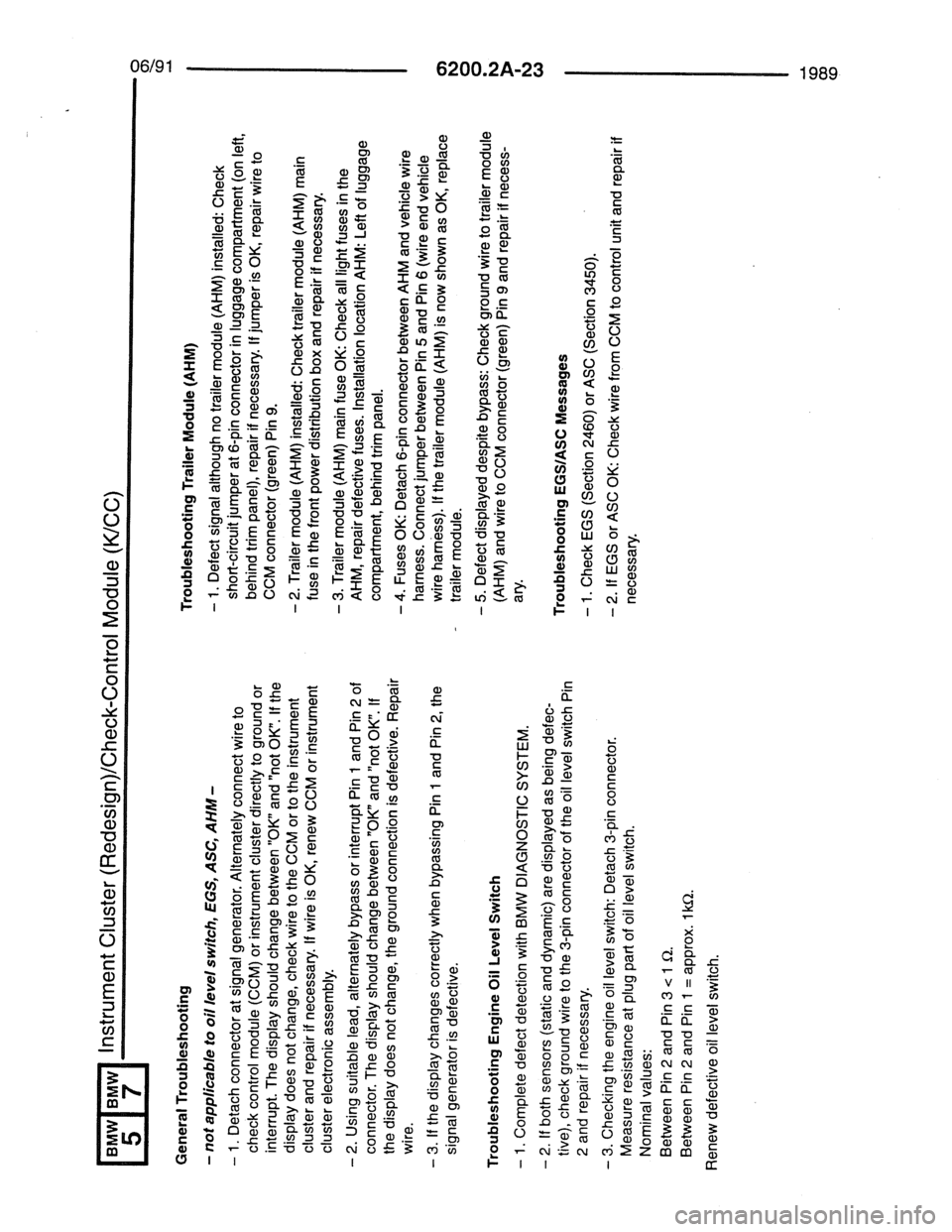 BMW 7 SERIES 1988 E32 Electrical Troubleshooting Manual BMW 7 SERIES 1988 E32 Electrical Troubleshooting Manual