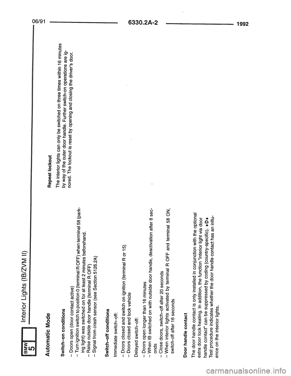 BMW 7 SERIES 1988 E32 Electrical Troubleshooting Manual BMW 7 SERIES 1988 E32 Electrical Troubleshooting Manual