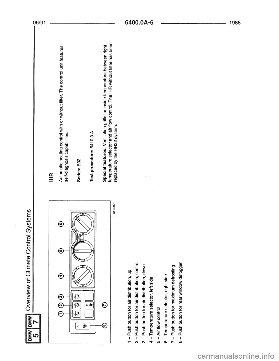 BMW 7 SERIES 1988 E32 Electrical Troubleshooting Manual BMW 7 SERIES 1988 E32 Electrical Troubleshooting Manual