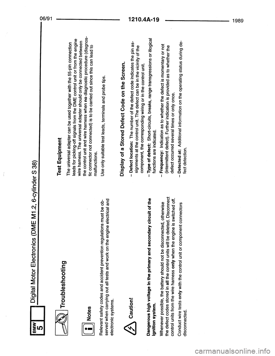 BMW 7 SERIES 1988 E32 Electrical Troubleshooting Manual BMW 7 SERIES 1988 E32 Electrical Troubleshooting Manual