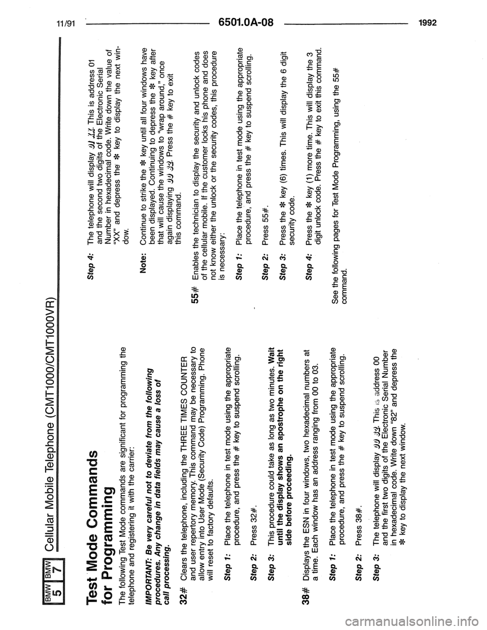 BMW 7 SERIES 1988 E32 Electrical Troubleshooting Manual BMW 7 SERIES 1988 E32 Electrical Troubleshooting Manual