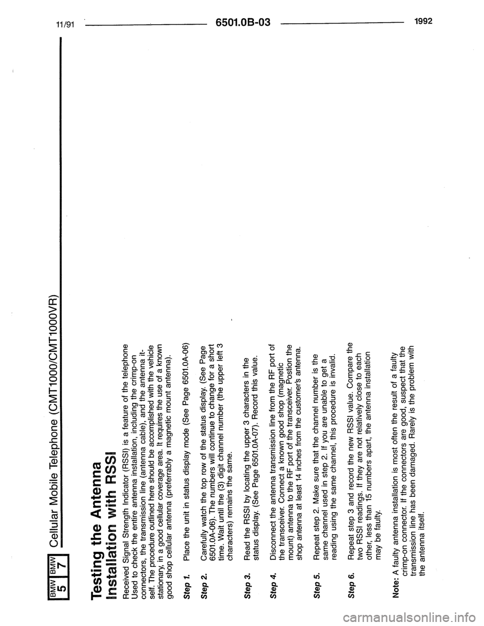 BMW 7 SERIES 1988 E32 Electrical Troubleshooting Manual BMW 7 SERIES 1988 E32 Electrical Troubleshooting Manual